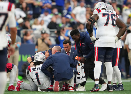 Initial AJ Brown update after Patriots debut ends prematurely