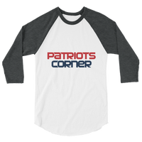 Patriots Corner text 3/4 shirt