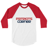 Patriots Corner text 3/4 shirt